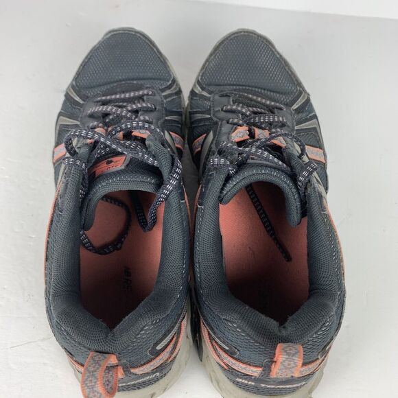 New Balance Womens 410 V5 Trail Running Shoes Gray Coral 8 B *READ WORN SOLES* - Picture 7 of 13